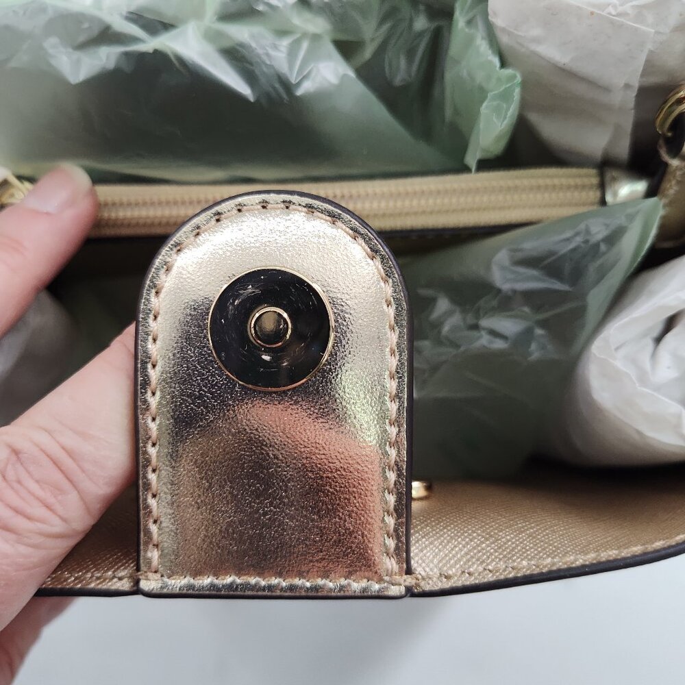 MICHAEL KORS Pratt Medium Metallic Shoulder Bag       PA#199@CMK - Picture 8 of 10